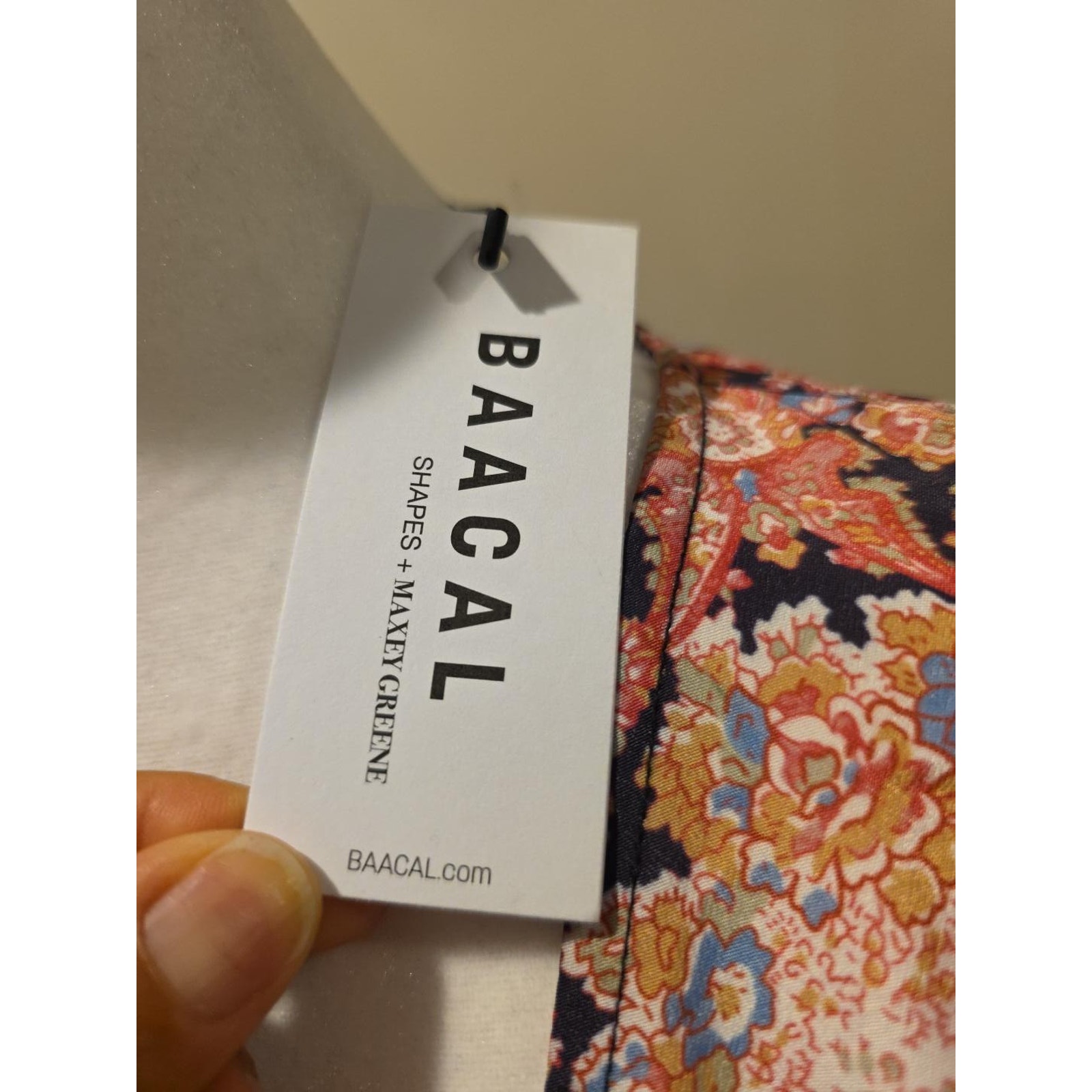 Baacal Maxey Greene Nwt 14 16 Pink Paisley Floral Wrap Maxi Dress Wedding Guest — image 4 of 8